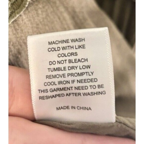 NWT C&V Chelsea & Violet Ruffle Olive Green Lined Dress Size-S - Picture 7 of 16